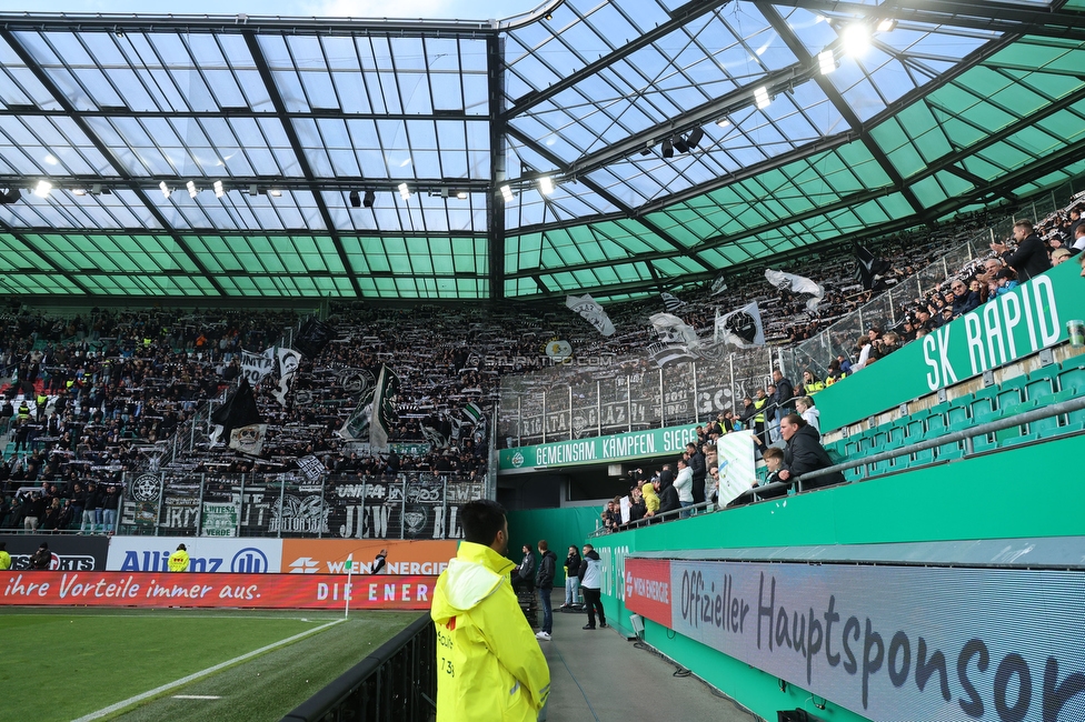 Rapid Wien - Sturm Graz
Oesterreichische Fussball Bundesliga, 31. Runde, SK Rapid Wien - SK Sturm Graz, Weststadion Wien, 18.05.2024. 

Foto zeigt Fans von Sturm
