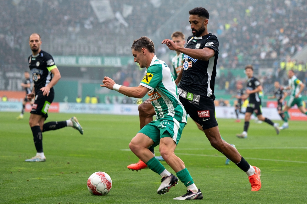 Rapid Wien - Sturm Graz
Oesterreichische Fussball Bundesliga, 31. Runde, SK Rapid Wien - SK Sturm Graz, Weststadion Wien, 18.05.2024. 

Foto zeigt Gregory Wuethrich (Sturm)

