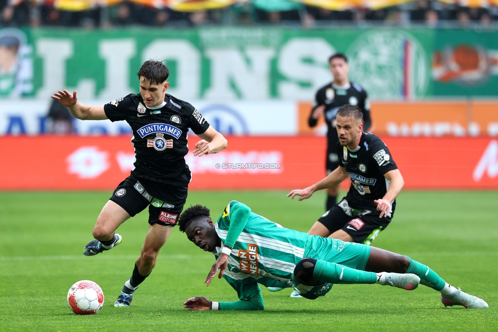 Rapid Wien - Sturm Graz
Oesterreichische Fussball Bundesliga, 31. Runde, SK Rapid Wien - SK Sturm Graz, Weststadion Wien, 18.05.2024. 

Foto zeigt Leon Grgic (Sturm)
