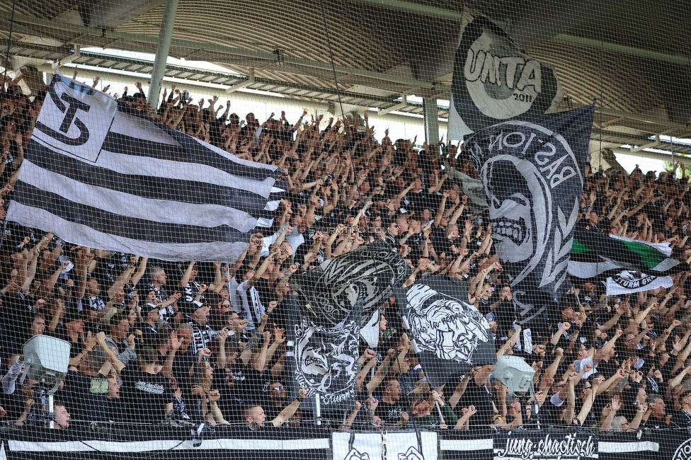 Sturm Graz - Wolfsberg
Oesterreichische Fussball Bundesliga, 32. Runde, SK Sturm Graz - Wolfsberger AC, Stadion Liebenau Graz, 24.05.2025. 

Foto zeigt Fans von Sturm
