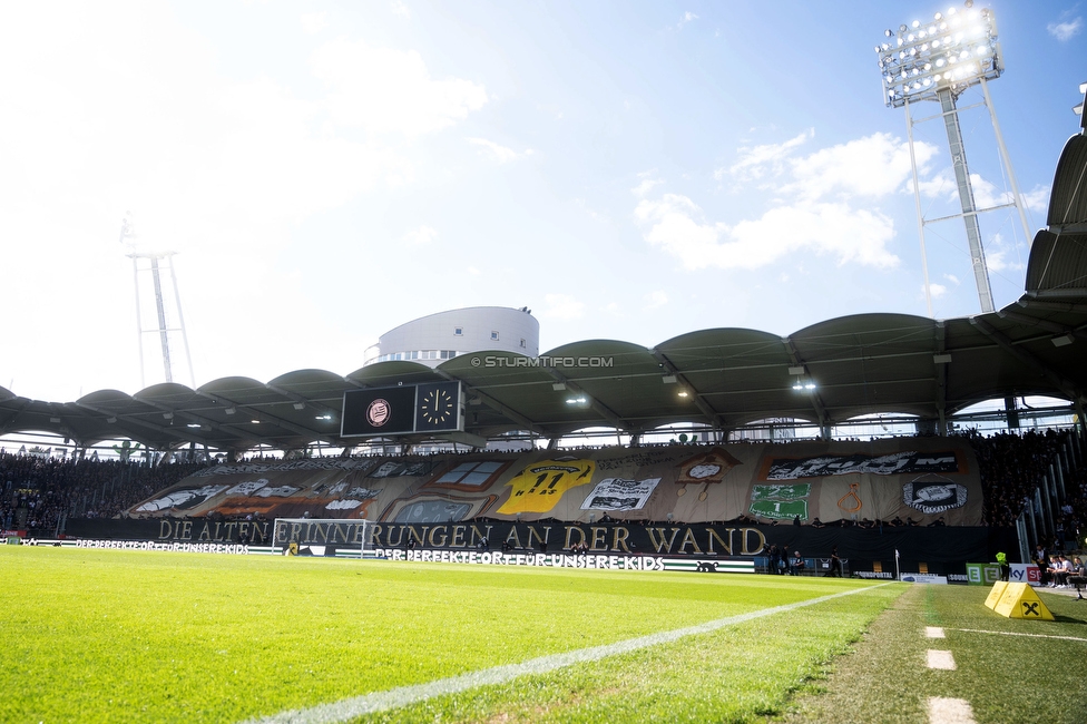 Sturm Graz - Wolfsberg
Oesterreichische Fussball Bundesliga, 32. Runde, SK Sturm Graz - Wolfsberger AC, Stadion Liebenau Graz, 24.05.2025. 

Foto zeigt Fans von Sturm mit einer Choreografie

