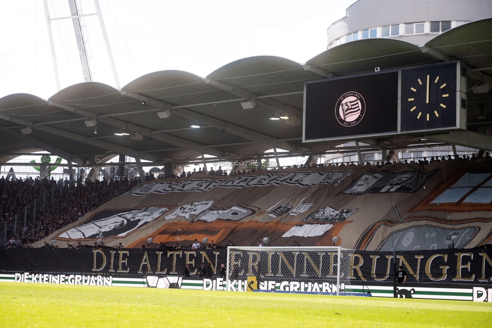 Sturm Graz - Wolfsberg
Oesterreichische Fussball Bundesliga, 32. Runde, SK Sturm Graz - Wolfsberger AC, Stadion Liebenau Graz, 24.05.2025. 

Foto zeigt Fans von Sturm mit einer Choreografie
