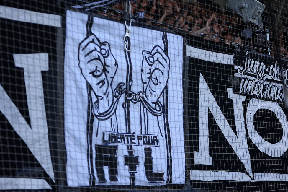 Sturm Graz - WAC
Oesterreichische Fussball Bundesliga, 32. Runde, SK Sturm Graz - Wolfsberger AC, Stadion Liebenau Graz, 24.05.2025. 

Foto zeigt Fans von Sturm
