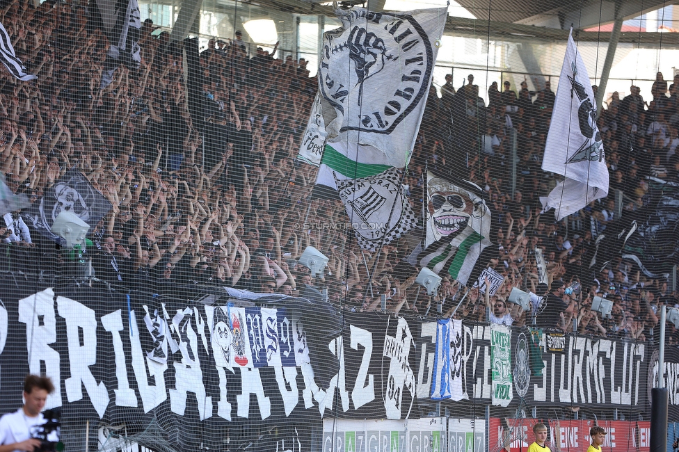 Sturm Graz - WAC
Oesterreichische Fussball Bundesliga, 32. Runde, SK Sturm Graz - Wolfsberger AC, Stadion Liebenau Graz, 24.05.2025. 

Foto zeigt Fans von Sturm
