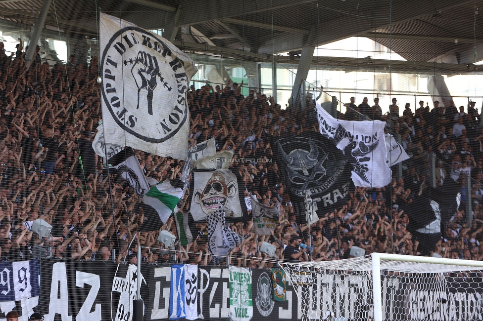 Sturm Graz - WAC
Oesterreichische Fussball Bundesliga, 32. Runde, SK Sturm Graz - Wolfsberger AC, Stadion Liebenau Graz, 24.05.2025. 

Foto zeigt Fans von Sturm
