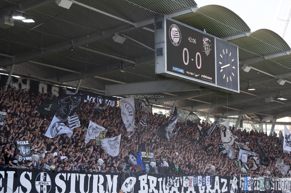 Sturm Graz - Wolfsberg
Oesterreichische Fussball Bundesliga, 32. Runde, SK Sturm Graz - Wolfsberger AC, Stadion Liebenau Graz, 24.05.2025. 

Foto zeigt Fans von Sturm
