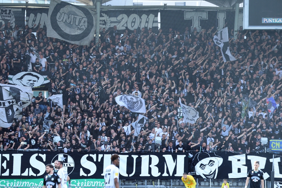 Sturm Graz - Wolfsberg
Oesterreichische Fussball Bundesliga, 32. Runde, SK Sturm Graz - Wolfsberger AC, Stadion Liebenau Graz, 24.05.2025. 

Foto zeigt Fans von Sturm
