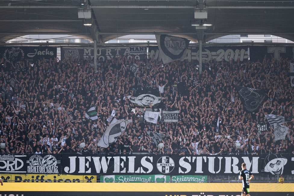 Sturm Graz - Wolfsberg
Oesterreichische Fussball Bundesliga, 32. Runde, SK Sturm Graz - Wolfsberger AC, Stadion Liebenau Graz, 24.05.2025. 

Foto zeigt Fans von Sturm
Schlüsselwörter: jewels