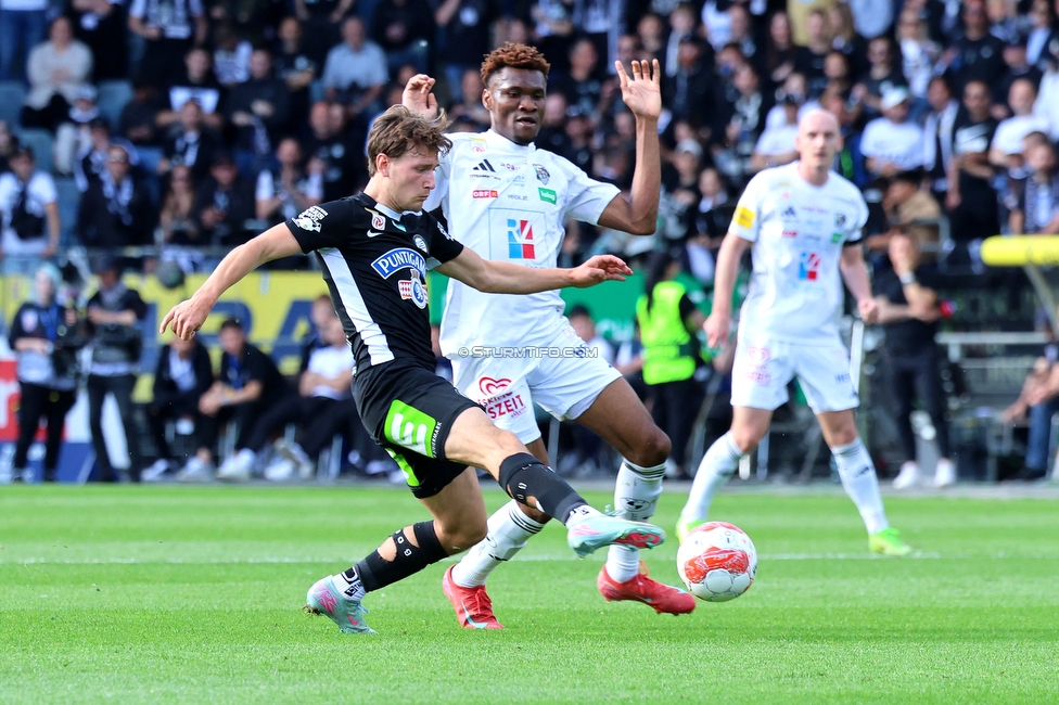 Sturm Graz - Wolfsberg
Oesterreichische Fussball Bundesliga, 32. Runde, SK Sturm Graz - Wolfsberger AC, Stadion Liebenau Graz, 24.05.2025. 

Foto zeigt William Boeving (Sturm)
