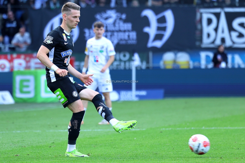 Sturm Graz - Wolfsberg
Oesterreichische Fussball Bundesliga, 32. Runde, SK Sturm Graz - Wolfsberger AC, Stadion Liebenau Graz, 24.05.2025. 

Foto zeigt Dimitri Lavalee (Sturm)

