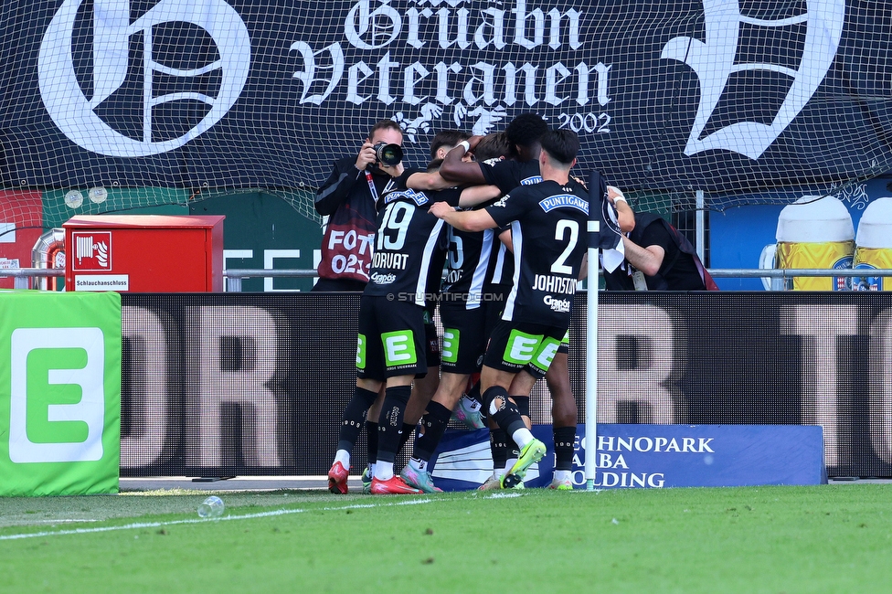 Sturm Graz - Wolfsberg
Oesterreichische Fussball Bundesliga, 32. Runde, SK Sturm Graz - Wolfsberger AC, Stadion Liebenau Graz, 24.05.2025. 

Foto zeigt William Boeving (Sturm)
Schlüsselwörter: torjubel