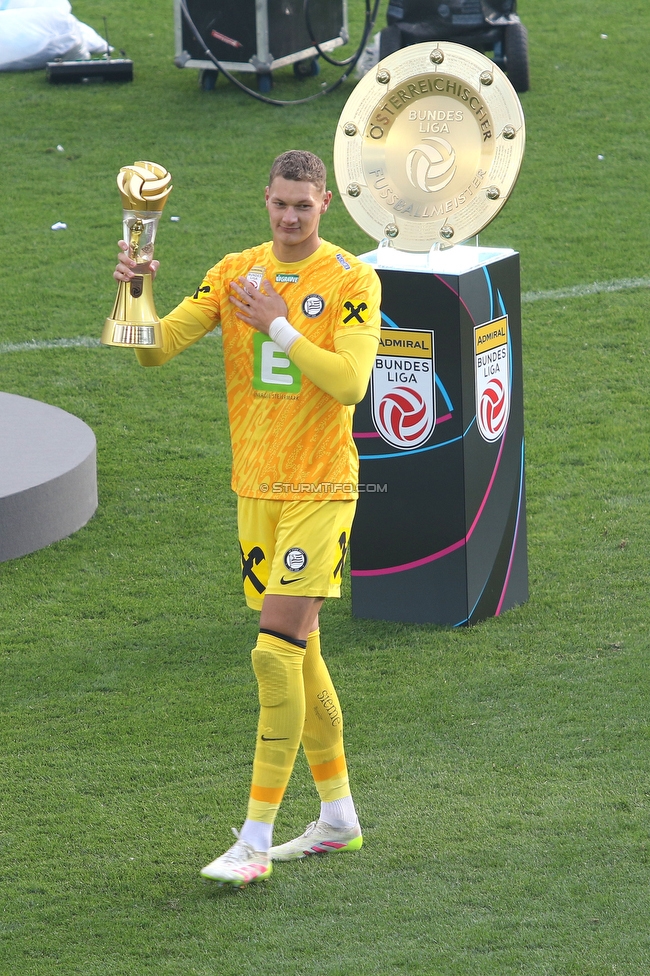 Sturm Graz - Wolfsberg
Oesterreichische Fussball Bundesliga, 32. Runde, SK Sturm Graz - Wolfsberger AC, Stadion Liebenau Graz, 24.05.2025. 

Foto zeigt Kjell Scherpen (Sturm)
