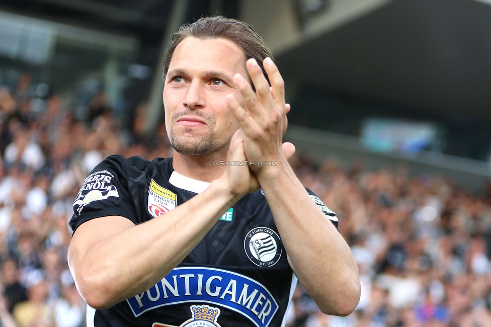 Sturm Graz - WAC
Oesterreichische Fussball Bundesliga, 32. Runde, SK Sturm Graz - Wolfsberger AC, Stadion Liebenau Graz, 24.05.2025. 

Foto zeigt Stefan Hierlaender (Sturm)
