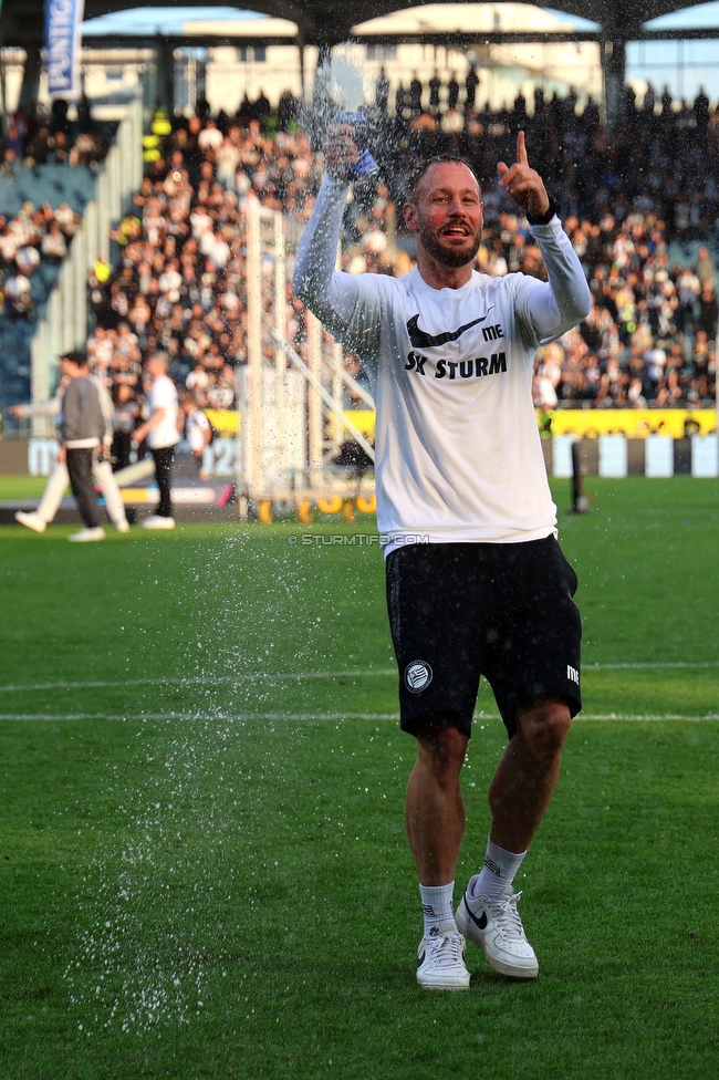 Sturm Graz - Wolfsberg
Oesterreichische Fussball Bundesliga, 32. Runde, SK Sturm Graz - Wolfsberger AC, Stadion Liebenau Graz, 24.05.2025. 

Foto zeigt Martin Ehrenreich (Teammanagement Sturm)
