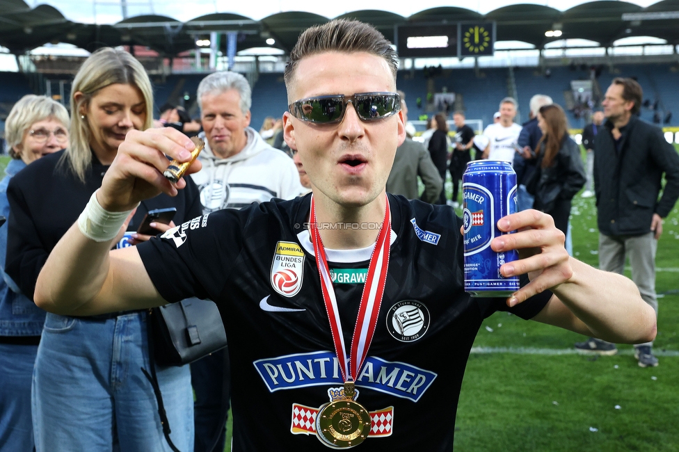 Sturm Graz - WAC
Oesterreichische Fussball Bundesliga, 32. Runde, SK Sturm Graz - Wolfsberger AC, Stadion Liebenau Graz, 24.05.2025. 

Foto zeigt Dimitri Lavalee (Sturm)
