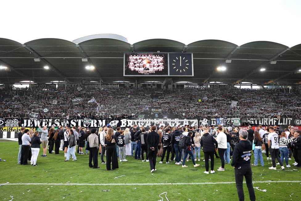 Sturm Graz - WAC
Oesterreichische Fussball Bundesliga, 32. Runde, SK Sturm Graz - Wolfsberger AC, Stadion Liebenau Graz, 24.05.2025. 

Foto zeigt die Mannschaft von Sturm
