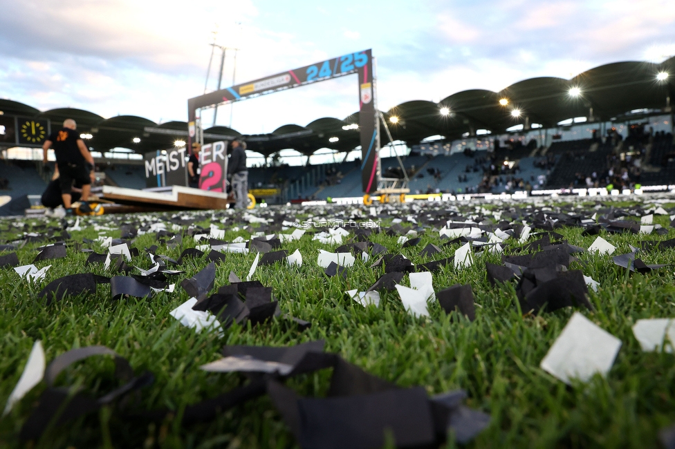 Sturm Graz - WAC
Oesterreichische Fussball Bundesliga, 32. Runde, SK Sturm Graz - Wolfsberger AC, Stadion Liebenau Graz, 24.05.2025. 

Foto zeigt das Stadion
