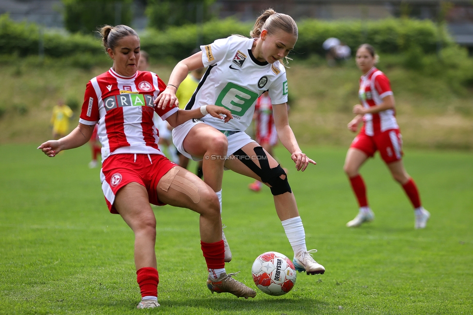 Sturm Damen - GAK 1902
Testspiel, SK Sturm Graz Damen - GAK 1902, Gruabn Graz, 18.05.2025. 

Foto zeigt Lena Breznik (Sturm Damen)
