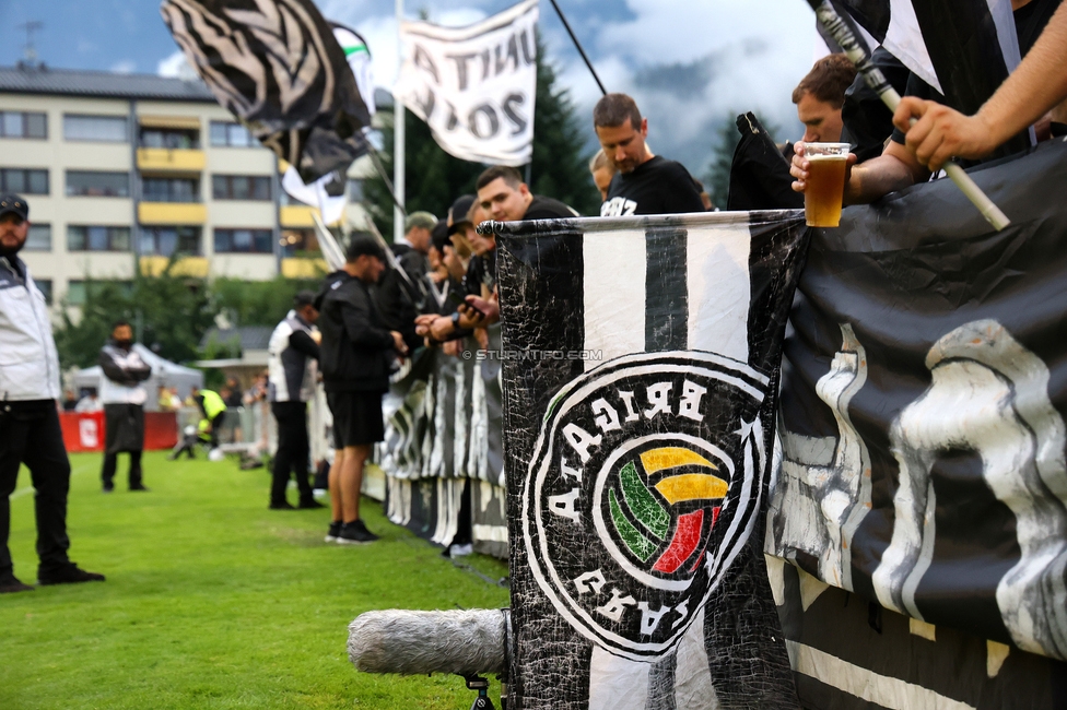 SK Bischofshofen - Sturm Graz
OEFB Cup 1. Runde, SK Bischofshofen - SK Sturm Graz, Sportplatz Bischofshofen, 25.07.2025. 

Foto zeigt Fans von Sturm
