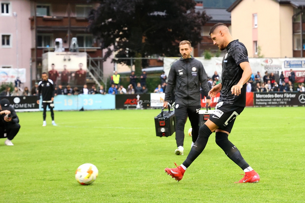 SK Bischofshofen - Sturm Graz
OEFB Cup 1. Runde, SK Bischofshofen - SK Sturm Graz, Sportplatz Bischofshofen, 25.07.2025. 

Foto zeigt Emir Karic (Sturm)
