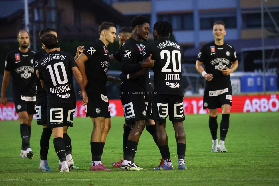 SK Bischofshofen - Sturm Graz
OEFB Cup 1. Runde, SK Bischofshofen - SK Sturm Graz, Sportplatz Bischofshofen, 25.07.2025. 

Foto zeigt Seedy Jatta (Sturm)
