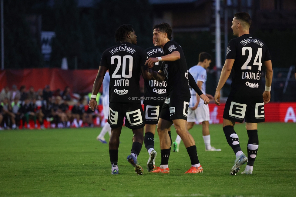 SK Bischofshofen - Sturm Graz
OEFB Cup 1. Runde, SK Bischofshofen - SK Sturm Graz, Sportplatz Bischofshofen, 25.07.2025. 

Foto zeigt Seedy Jatta (Sturm)
