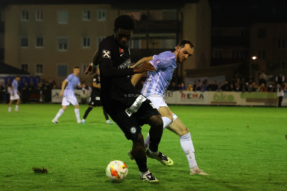 SK Bischofshofen - Sturm Graz
OEFB Cup 1. Runde, SK Bischofshofen - SK Sturm Graz, Sportplatz Bischofshofen, 25.07.2025. 

Foto zeigt Tochi Phil Chukwuani (Sturm)
