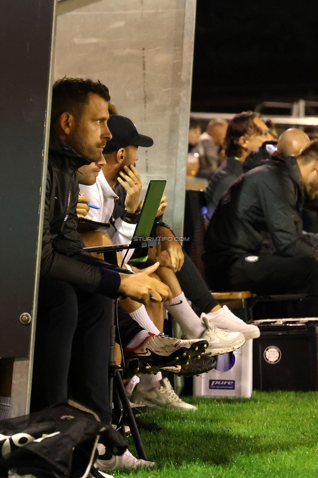 SK Bischofshofen - Sturm Graz
OEFB Cup 1. Runde, SK Bischofshofen - SK Sturm Graz, Sportplatz Bischofshofen, 25.07.2025. 

Foto zeigt Juergen Saeumel (Cheftrainer Sturm)
