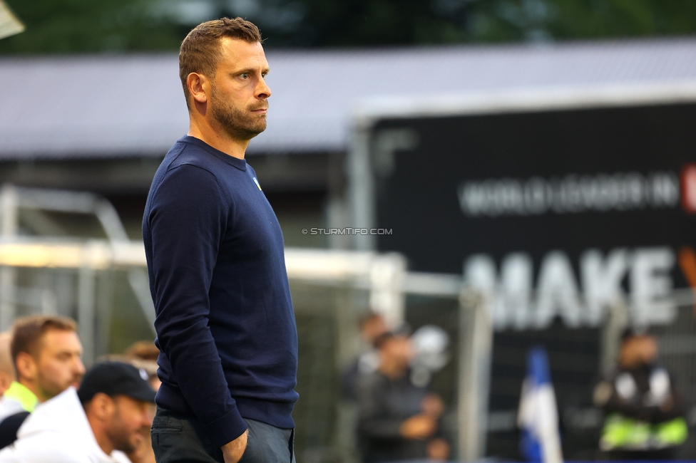 SK Bischofshofen - Sturm Graz
OEFB Cup 1. Runde, SK Bischofshofen - SK Sturm Graz, Sportplatz Bischofshofen, 25.07.2025. 

Foto zeigt Juergen Saeumel (Cheftrainer Sturm)
