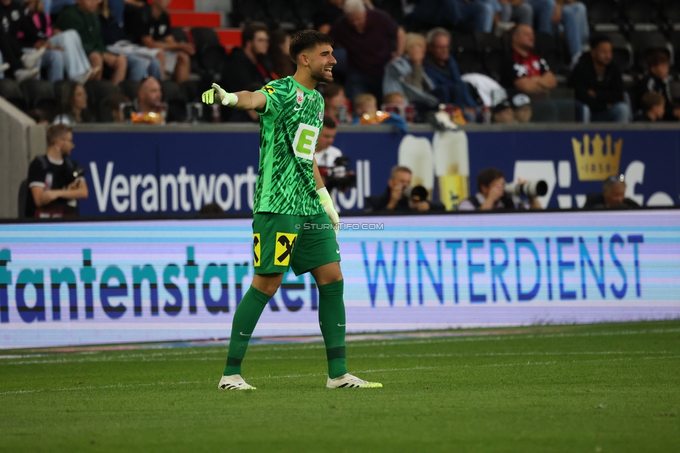 LASK - Sturm Graz
Oesterreichische Fussball Bundesliga, 1. Runde, Linzer ASK - SK Sturm Graz, Raiffeisen Arena Linz, 01.08.2025. 

Foto zeigt Matteo Bignetti (Sturm)

