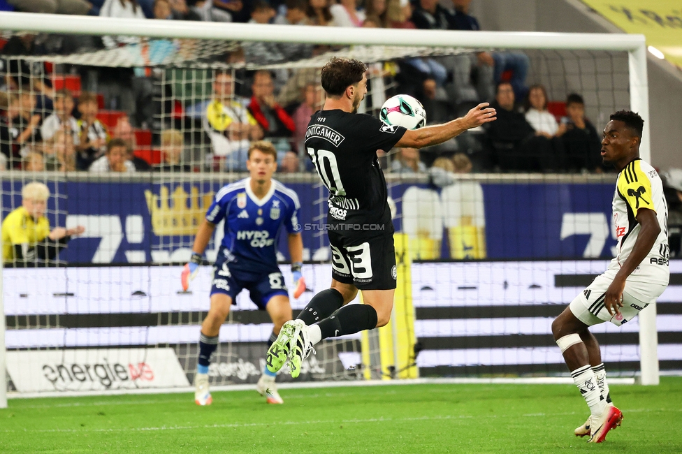 LASK - Sturm Graz
Oesterreichische Fussball Bundesliga, 1. Runde, Linzer ASK - SK Sturm Graz, Raiffeisen Arena Linz, 01.08.2025. 

Foto zeigt Otar Kiteishvili (Sturm)
