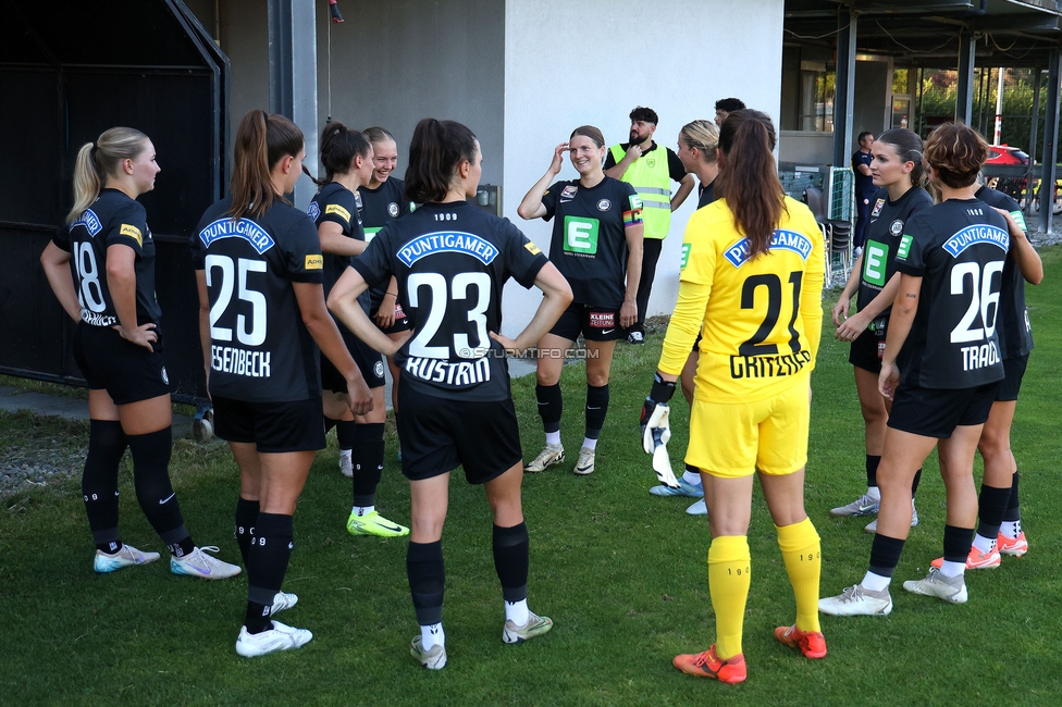 GAK - Sturm Graz Damen
SPORTLAND Niederoesterreich Frauen Cup, GAK 1902 - SK Sturm Graz, Sportzentrum Graz-Weinzoedl, 08.08.2025. 

Foto zeigt die Mannschaft der Sturm Damen

