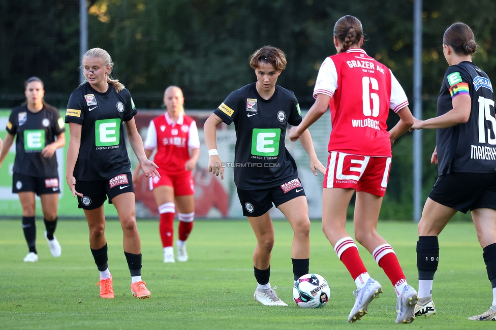 GAK - Sturm Graz Damen
SPORTLAND Niederoesterreich Frauen Cup, GAK 1902 - SK Sturm Graz, Sportzentrum Graz-Weinzoedl, 08.08.2025. 

Foto zeigt Leonie Christin Tragl (Sturm Damen)
