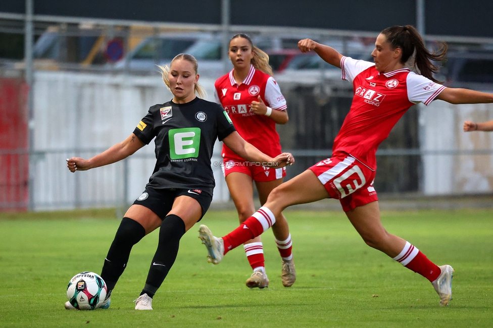 GAK - Sturm Graz Damen
SPORTLAND Niederoesterreich Frauen Cup, GAK 1902 - SK Sturm Graz, Sportzentrum Graz-Weinzoedl, 08.08.2025. 

Foto zeigt Anna Wirnsberger (Sturm Damen)
