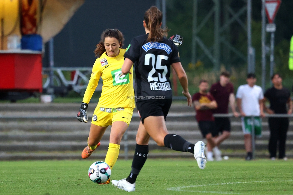 GAK - Sturm Graz Damen
SPORTLAND Niederoesterreich Frauen Cup, GAK 1902 - SK Sturm Graz, Sportzentrum Graz-Weinzoedl, 08.08.2025. 

Foto zeigt Vanessa Gritzner (Sturm Damen) und Stefanie Grossgasteiger (Sturm Damen)
