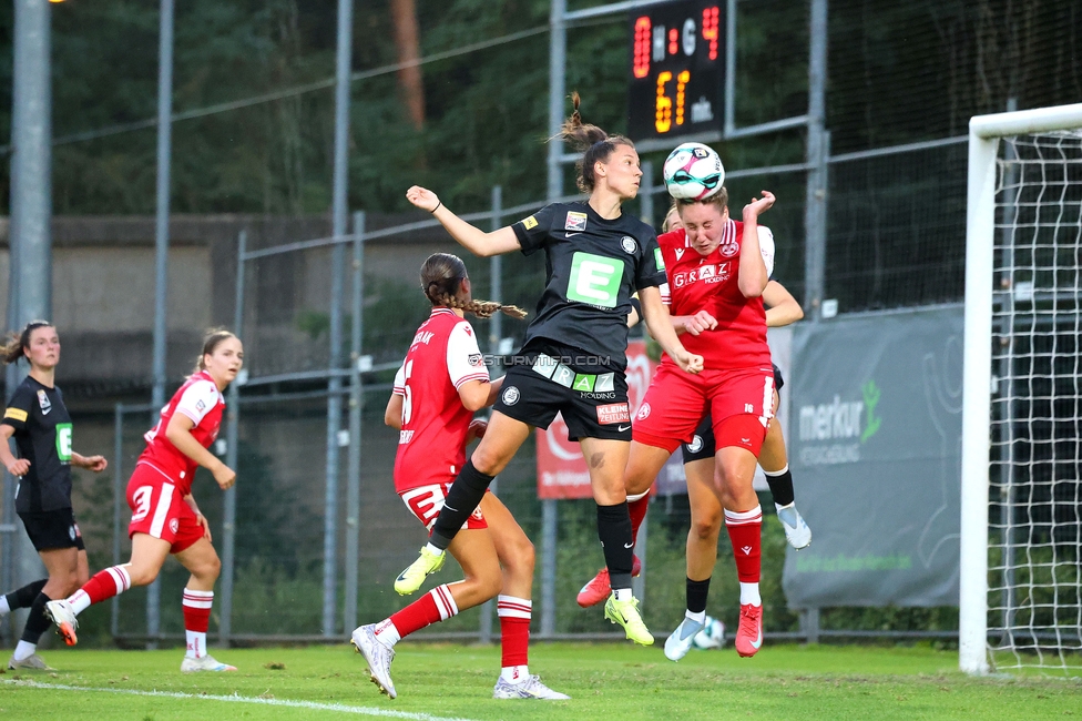 GAK - Sturm Graz Damen
SPORTLAND Niederoesterreich Frauen Cup, GAK 1902 - SK Sturm Graz, Sportzentrum Graz-Weinzoedl, 08.08.2025. 

Foto zeigt Stefanie Grossgasteiger (Sturm Damen)
