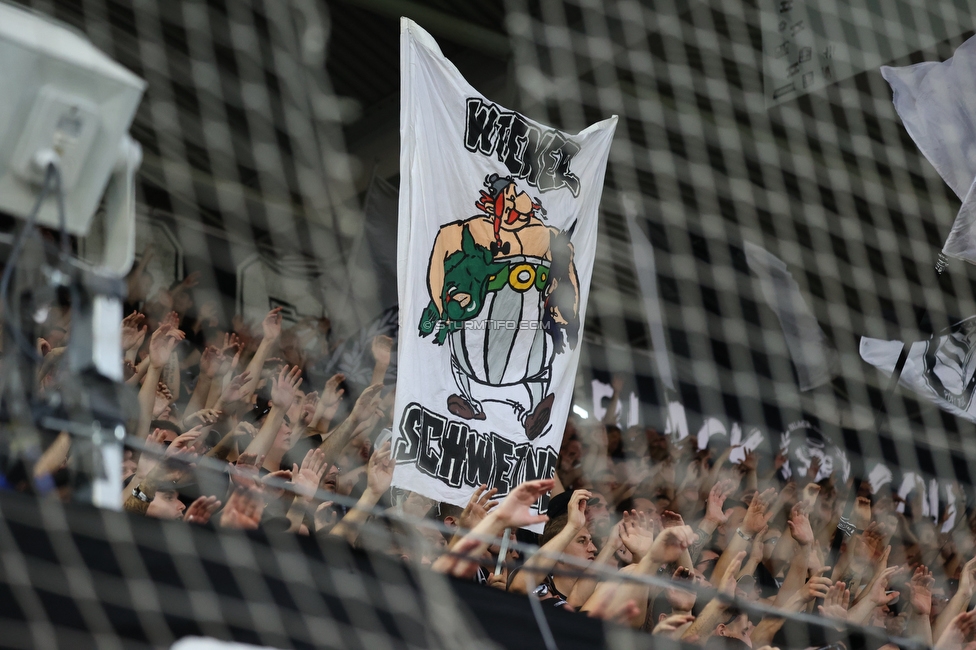 Sturm Graz - Rapid
Oesterreichische Fussball Bundesliga, 2. Runde, SK Sturm Graz - SK Rapid Wien, Stadion Liebenau Graz, 10.08.2025. 

Foto zeigt Fans von Sturm
