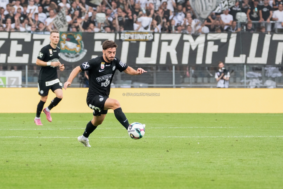 Sturm Graz - Rapid Wien
Oesterreichische Fussball Bundesliga, 2. Runde, SK Sturm Graz - SK Rapid Wien, Stadion Liebenau Graz, 10.08.2025. 

Foto zeigt Otar Kiteishvili (Sturm)
