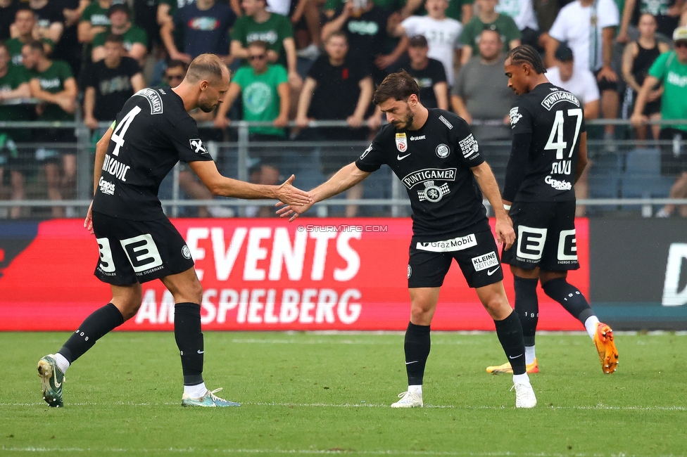 Sturm Graz - Rapid
Oesterreichische Fussball Bundesliga, 2. Runde, SK Sturm Graz - SK Rapid Wien, Stadion Liebenau Graz, 10.08.2025. 

Foto zeigt Otar Kiteishvili (Sturm)
