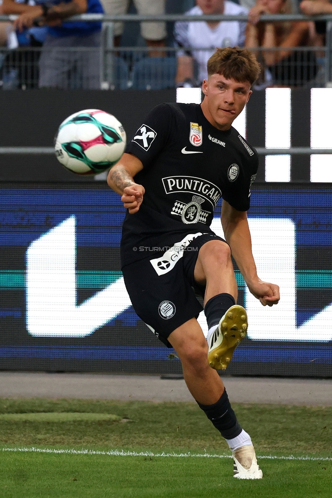 Sturm Graz - Rapid
Oesterreichische Fussball Bundesliga, 2. Runde, SK Sturm Graz - SK Rapid Wien, Stadion Liebenau Graz, 10.08.2025. 

Foto zeigt Belmin Beganovic (Sturm)
