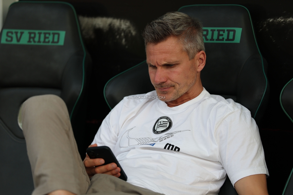 Ried - Sturm Graz
Oesterreichische Fussball Bundesliga, 3. Runde, SV Ried - SK Sturm Graz, Arena Ried, 16.08.2025. 

Foto zeigt Michael Parensen (Geschaeftsfuehrer Sport Sturm)
