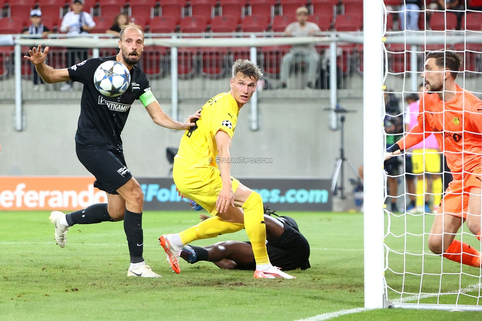 Sturm Graz - Bodo Glimt
UEFA Champions League Play-Offs, SK Sturm Graz - Bodo Glimt, Woerthersee Stadion Klagenfurt, 26.08.2025. 

Foto zeigt Jon Gorenc-Stankovic (Sturm)
