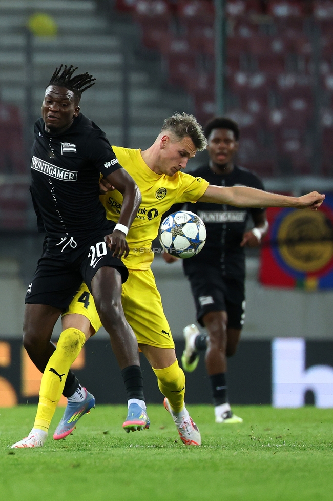Sturm Graz - Bodo Glimt
UEFA Champions League Play-Offs, SK Sturm Graz - Bodo Glimt, Woerthersee Stadion Klagenfurt, 26.08.2025. 

Foto zeigt Seedy Jatta (Sturm)
