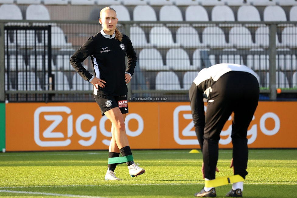 Ajax Frouwen - Sturm Damen
UEFA Women's Europa Cup, 1. Runde, Ajax Amsterdam - SK Sturm Graz Damen, Sportpark De Toekomst Amsterdam, 11.09.2025.

Foto zeigt Lena Breznik (Sturm Damen)
