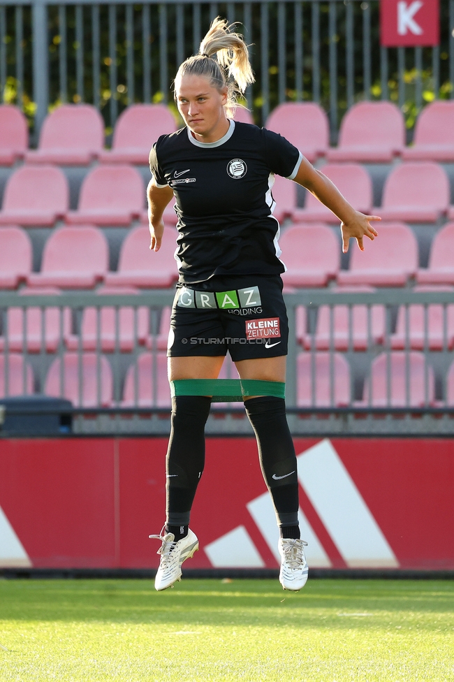 Ajax Frouwen - Sturm Damen
UEFA Women's Europa Cup, 1. Runde, Ajax Amsterdam - SK Sturm Graz Damen, Sportpark De Toekomst Amsterdam, 11.09.2025.

Foto zeigt Laura Lillholm-Petersen (Sturm Damen)
