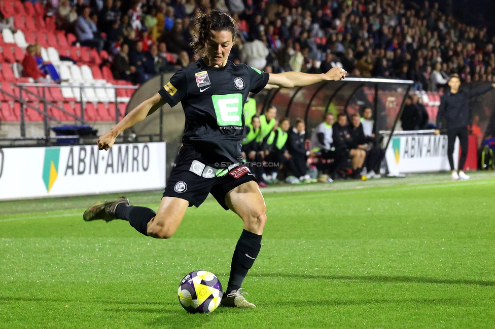 Ajax Frouwen - Sturm Damen
UEFA Women's Europa Cup, 1. Runde, Ajax Amsterdam - SK Sturm Graz Damen, Sportpark De Toekomst Amsterdam, 11.09.2025.

Foto zeigt Zala Kustrin (Sturm Damen)
