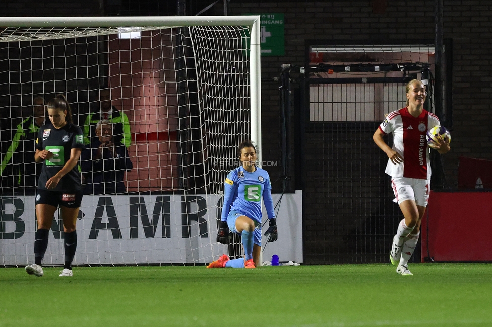 Ajax Frouwen - Sturm Damen
UEFA Women's Europa Cup, 1. Runde, Ajax Amsterdam - SK Sturm Graz Damen, Sportpark De Toekomst Amsterdam, 11.09.2025.

Foto zeigt Melania Pasar (Sturm Damen)
