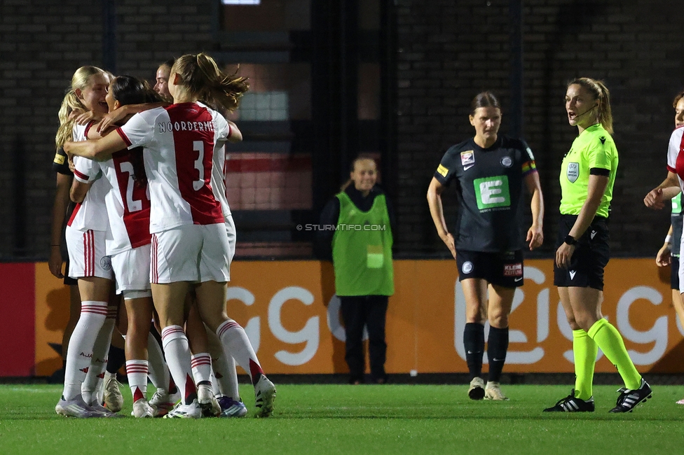 Ajax Frouwen - Sturm Damen
UEFA Women's Europa Cup, 1. Runde, Ajax Amsterdam - SK Sturm Graz Damen, Sportpark De Toekomst Amsterdam, 11.09.2025.

Foto zeigt Sophie Maierhofer (Sturm Damen)
