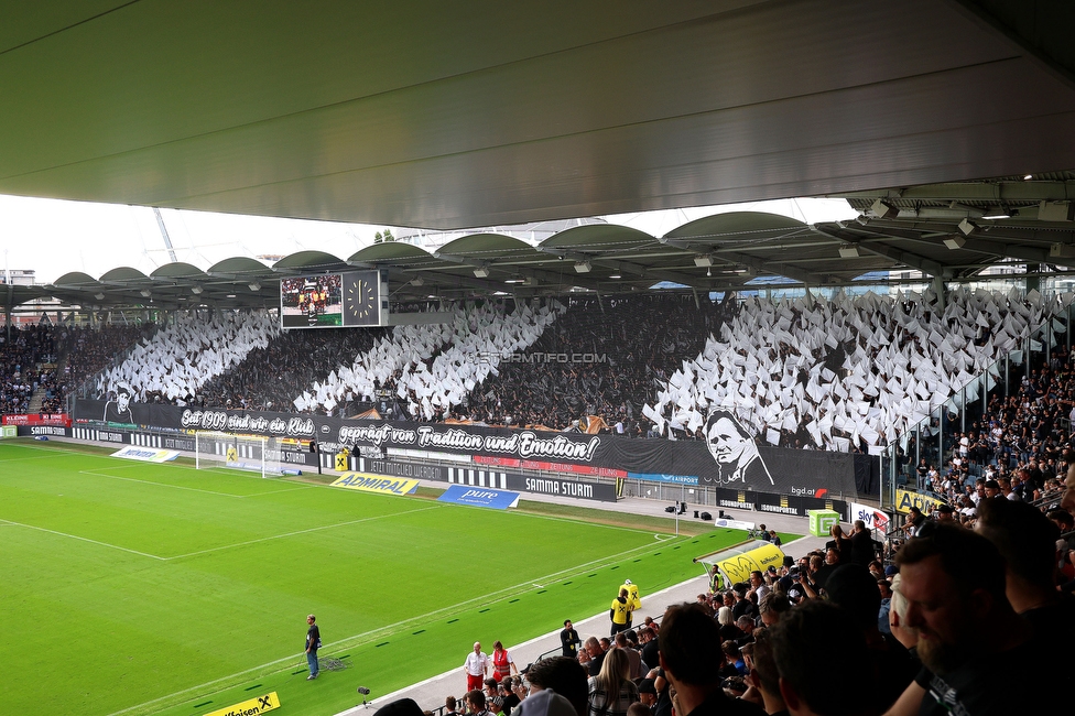 Sturm Graz - Austria Wien
Oesterreichische Fussball Bundesliga, 5. Runde, SK Sturm Graz - FK Austria Wien, Stadion Liebenau Graz, 14.09.2025. 

Foto zeigt Fans von Sturm mit einer Choreografie
