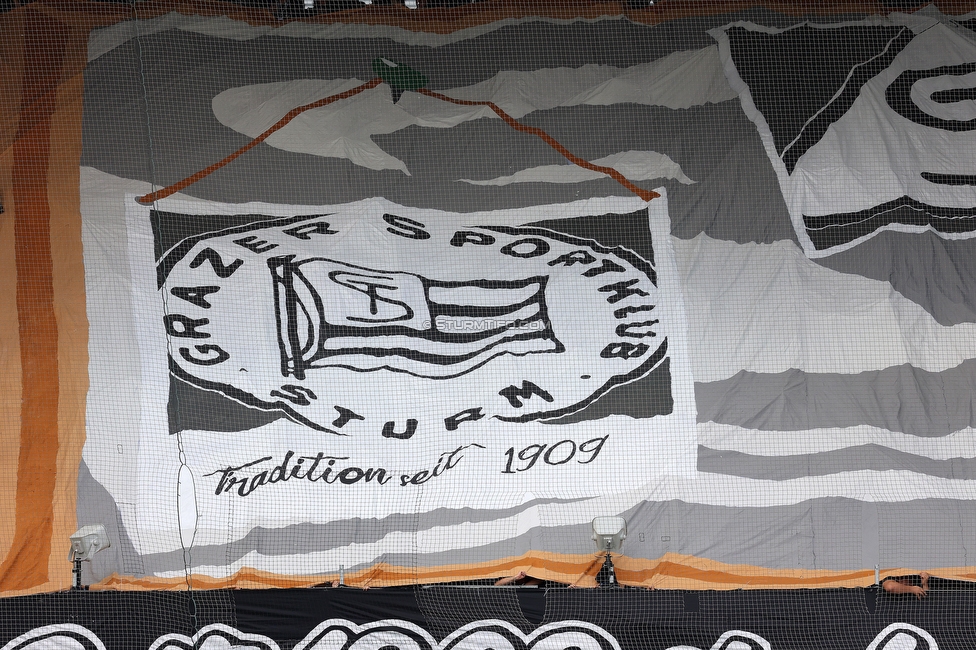 Sturm Graz - Austria Wien
Oesterreichische Fussball Bundesliga, 6. Runde, SK Sturm Graz - FK Austria Wien, Stadion Liebenau Graz, 14.09.2025. 

Foto zeigt Fans von Sturm mit einer Choreografie
